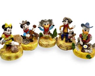 Painted Schmid Musical Disney Character Sculptures
