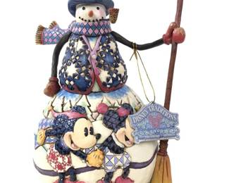 Jim Shore Disney Traditions Mickey Snowman Figure

