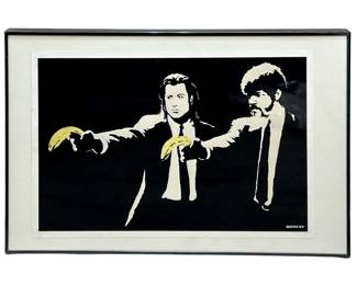 Pulp Fiction Banana Banksy Serigraph
