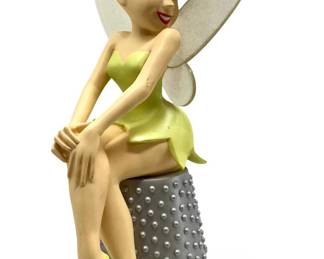 Disney Tinkerbell Sitting on Thimble Big Fig
