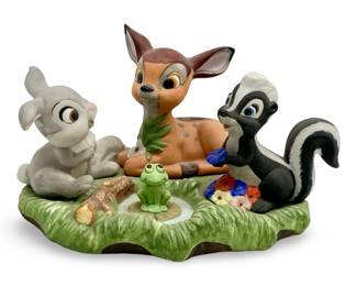 Vintage Porcelain Disney Bambi, Thumper, & Flower
