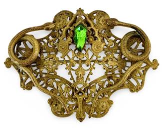Antique Victorian Serpents Brooch
