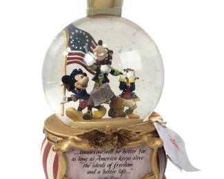 Disney Store July 4th 1776 Musical Snow Globe
