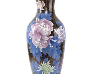 Antique Chinese Hand Painted Cloisonné Vase
