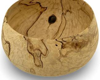 Mid-Century Modern Wood Turned Bowl
