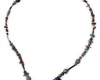 Lovely Multi Stone Beaded Heishi Necklace
