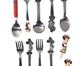 (11pc) Disney Children’s Stainless Steel Flatware
