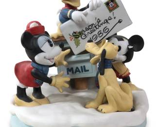 1986 Disney Parks Mickey Christmas Figurine
