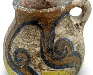 Hand Painted French Pottery Vase
