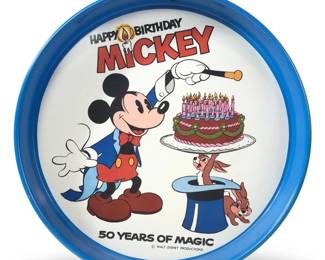 Happy Birthday Mickey 50 Years of Magic Platter
