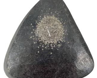 Signed Hand Carved Japanese Black Stone Art
