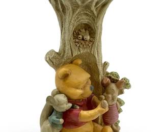 Large Ceramic Disney “Pooh and Friends" Birdbath
