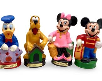 4pc Walt Disney Productions Character Coin Banks
