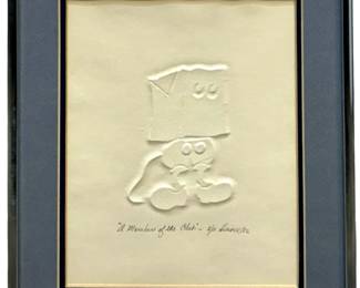 Signed “A Member of the Club" Imprint Lithograph
