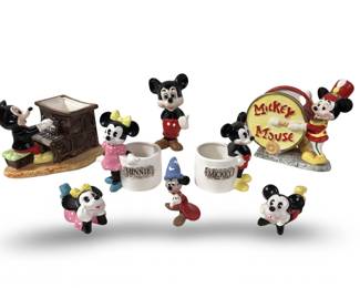 (8pc) Walt Disney Japan Mickey/Minnie Figures
