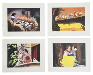 4pc. Snow White Exclusive Lithograph Portfolio
