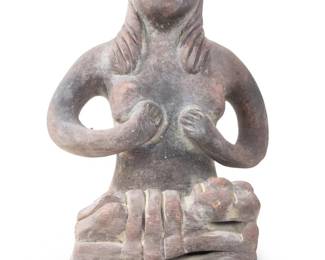 Vintage Mexico Mother & Child Pottery Sculpture

