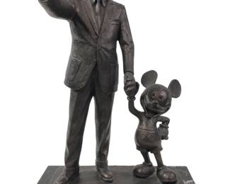 B.Gibson Walt Disney & Mickey Cast Resin Statue
