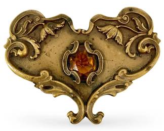 CR Hettel Art Nouveau Brooch
