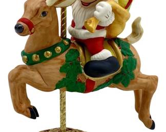 NE Collectors Society Santa Mickey Carousel Figure

