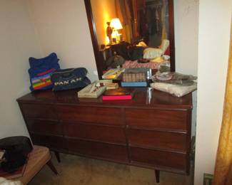 Mid Century Modern dresser with mirror