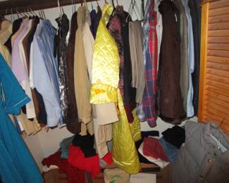 HUUUGE amount of vintage clothing, some new/old stock with tags.