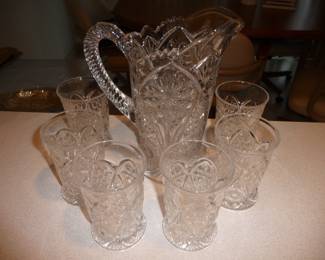 antique pitcher set