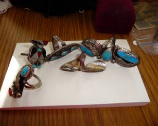 jewelry / silver and turquoise 