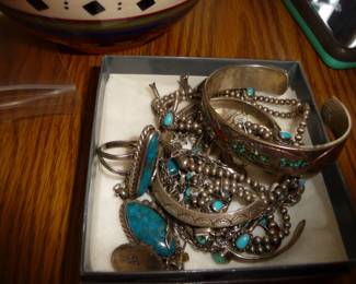 jewelry / silver and turquoise 