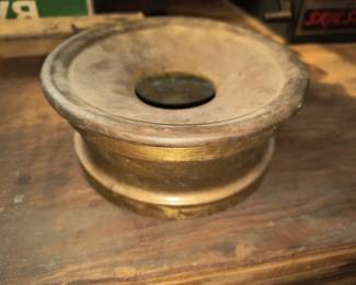 Early brass spittoon 