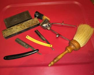 Straight razors, clippers, sharpening stones and more 