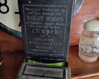 Early Asheboro advertising match safe