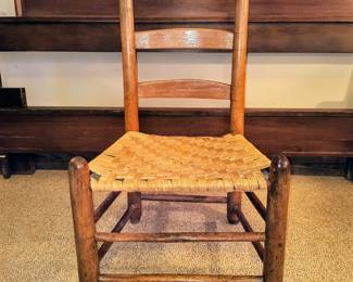Very early straight back chair 