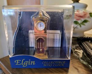 Miniature Elgin clock 