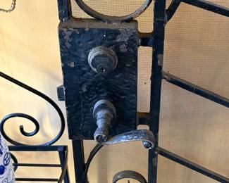 Old lock on door