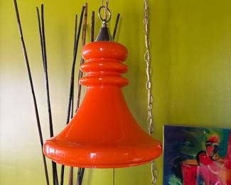 Rare Mid Century Pendant Light