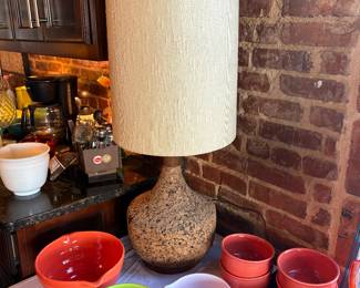 Vintage Cork Lamp