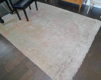 Antique Oushak Hand Knotted Rug From The Village Of Oushak In Turkey 5'5" x9. 7'