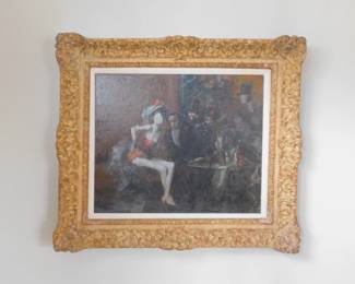 Jean Louis Forain Oil On Canvas Title "Danseuse de Cabaret"