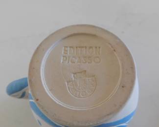 Important Picasso Petite Chouette Terre de Faience Pitcher 1949 Partially Glazed And Painted with the Apres Picasso ANd Madoura Stamps