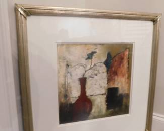 ORIGINAL BABEK EMANUEL MIXED MEDIA CUSTOM FRAMED BY MYOTT GALLERIES