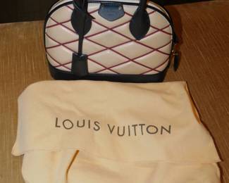 Louis Vuitton Malletage Alma Handle Bag