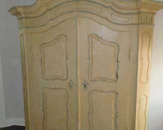 Early 19th Century Dutch Elm Armoire C. 1800