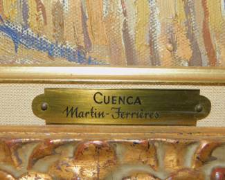 Jacques Martin-Ferrieres Title Cuneca - Signed In Lower Right Oil On Canvas