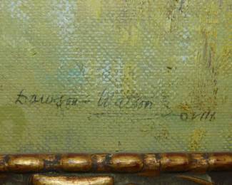 Dawson Dawson Watson Oil On  Canvas Signature