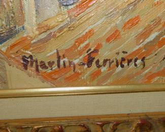 Jacques Martin-Ferrieres Title Cuneca - Signed In Lower Right Oil On Canvas