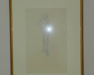 Isabella Melchior  Title "Seated Nude"   39.5 " x  27.5"