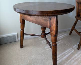 Antique 1890s Primitive Solid Oak Table