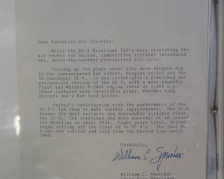 Collection of Vintage Nixon Galloway United Airlines Prints w/ Documentation