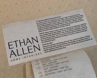 Cream Sofa by Ethan Allen